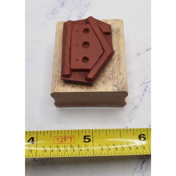 Stampin' Up! Bold Block House Wood Mounted Rubber Stamp - Picture 7 of 7